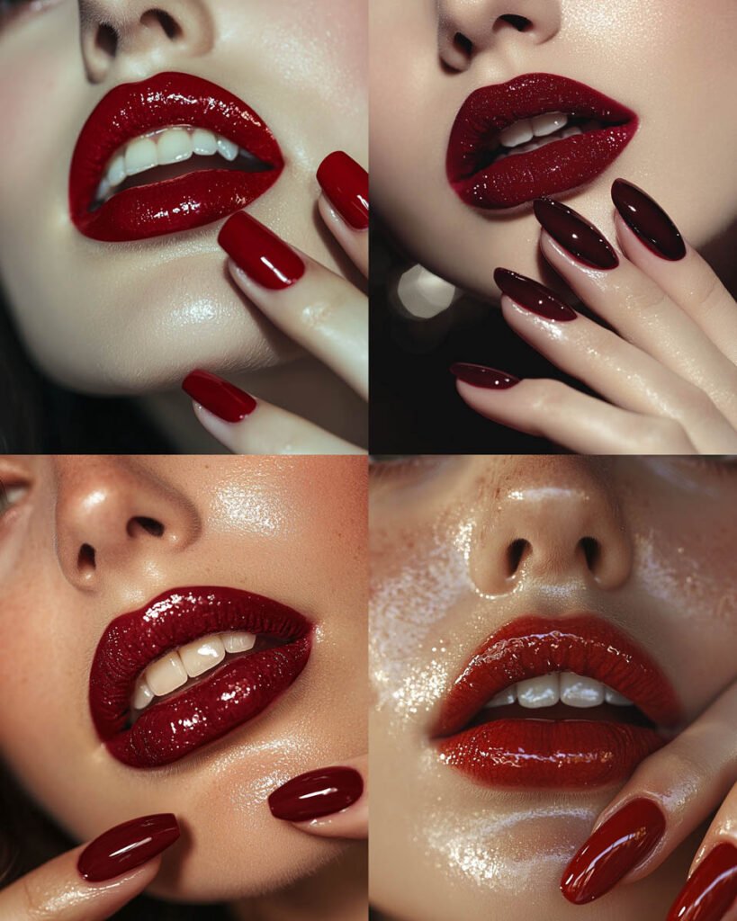 cherry-red-lipstick-and-nails-ideas Cherry Red Beauty: The Ultimate Power Statement